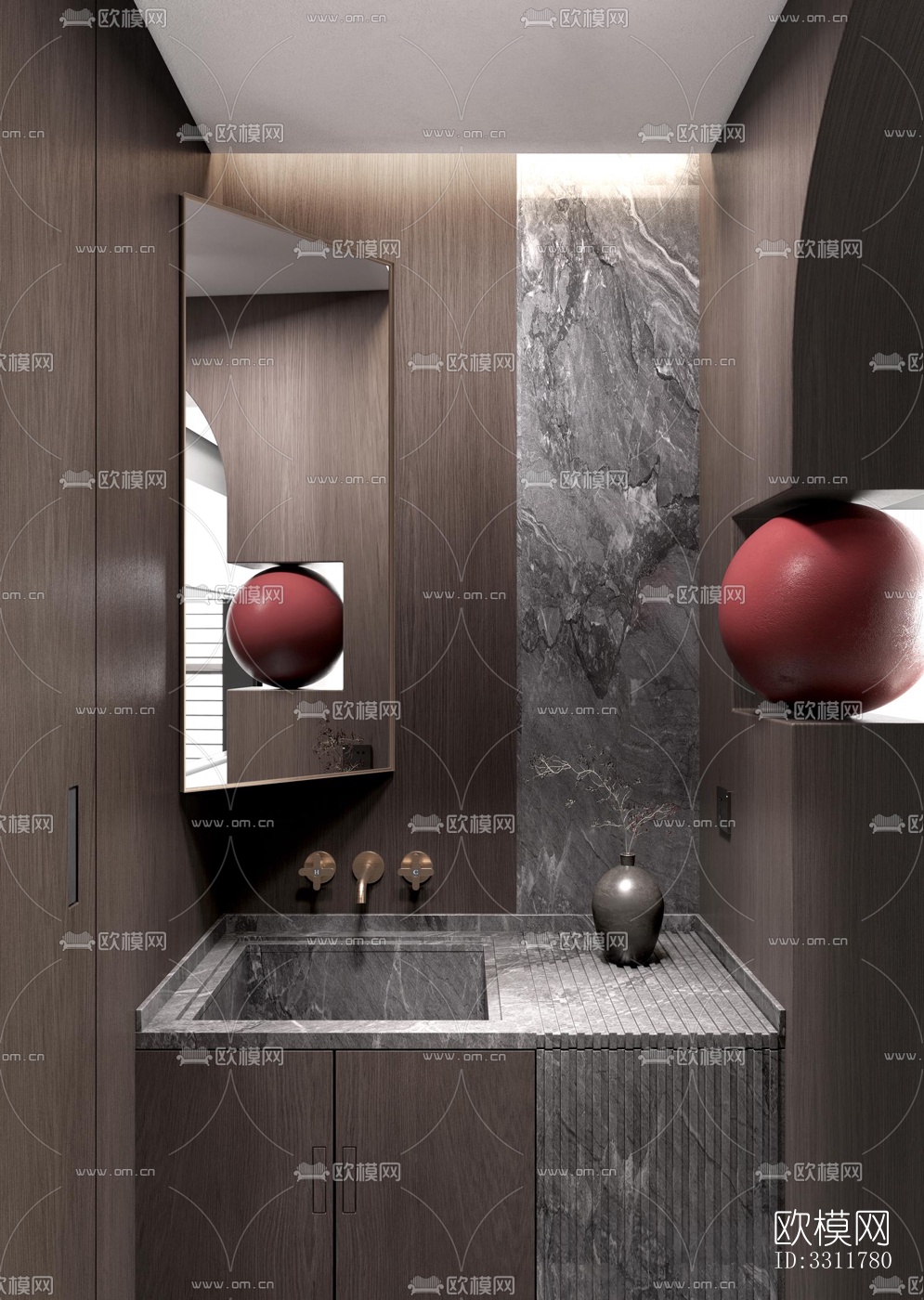 现代客餐厅效果图下载（渲染图5）