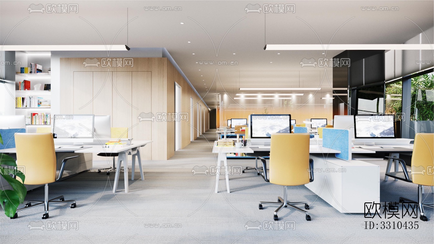 现代图书馆效果图下载（渲染图2）