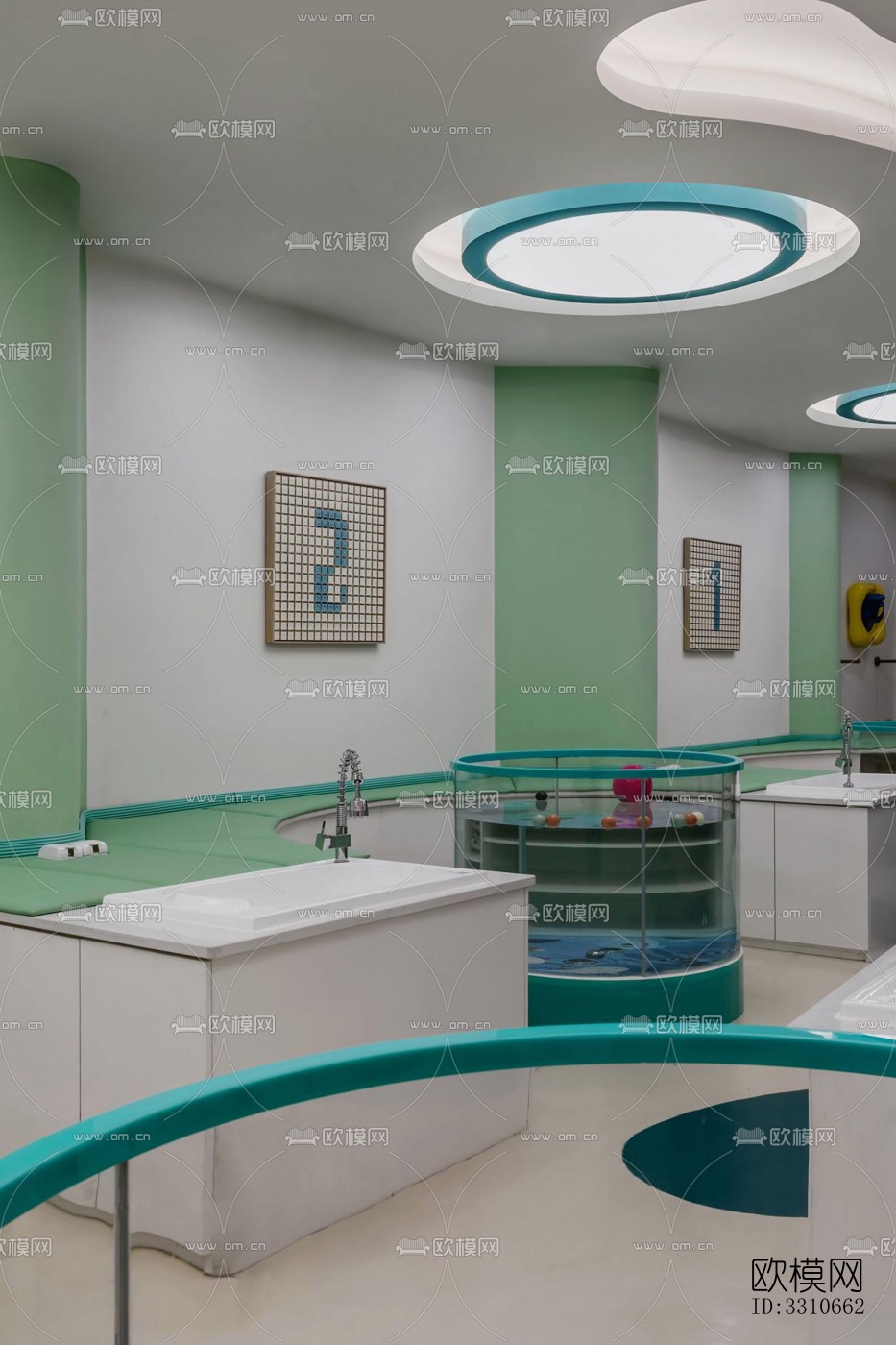 现代儿童游乐效果图下载（渲染图5）