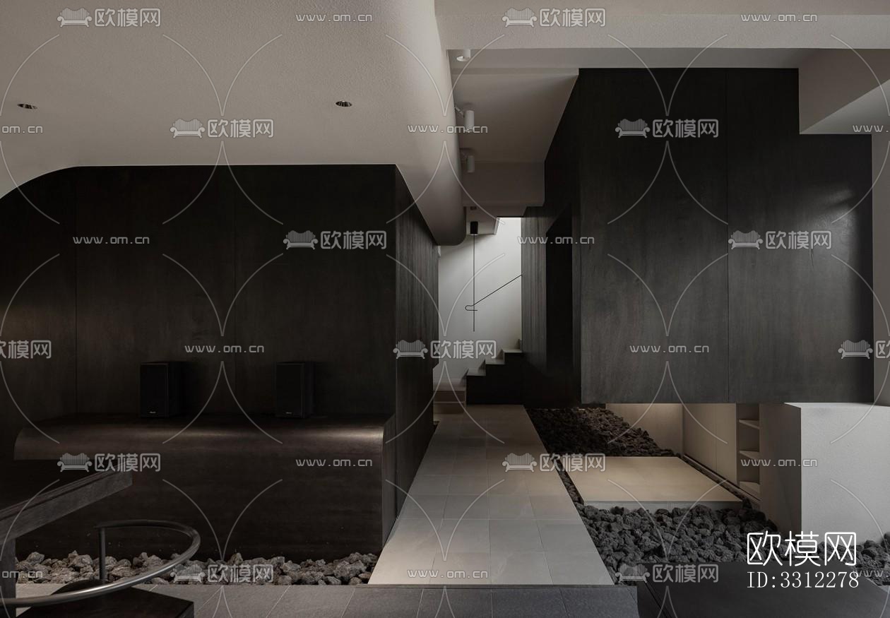 现代咖啡奶茶效果图下载（渲染图2）