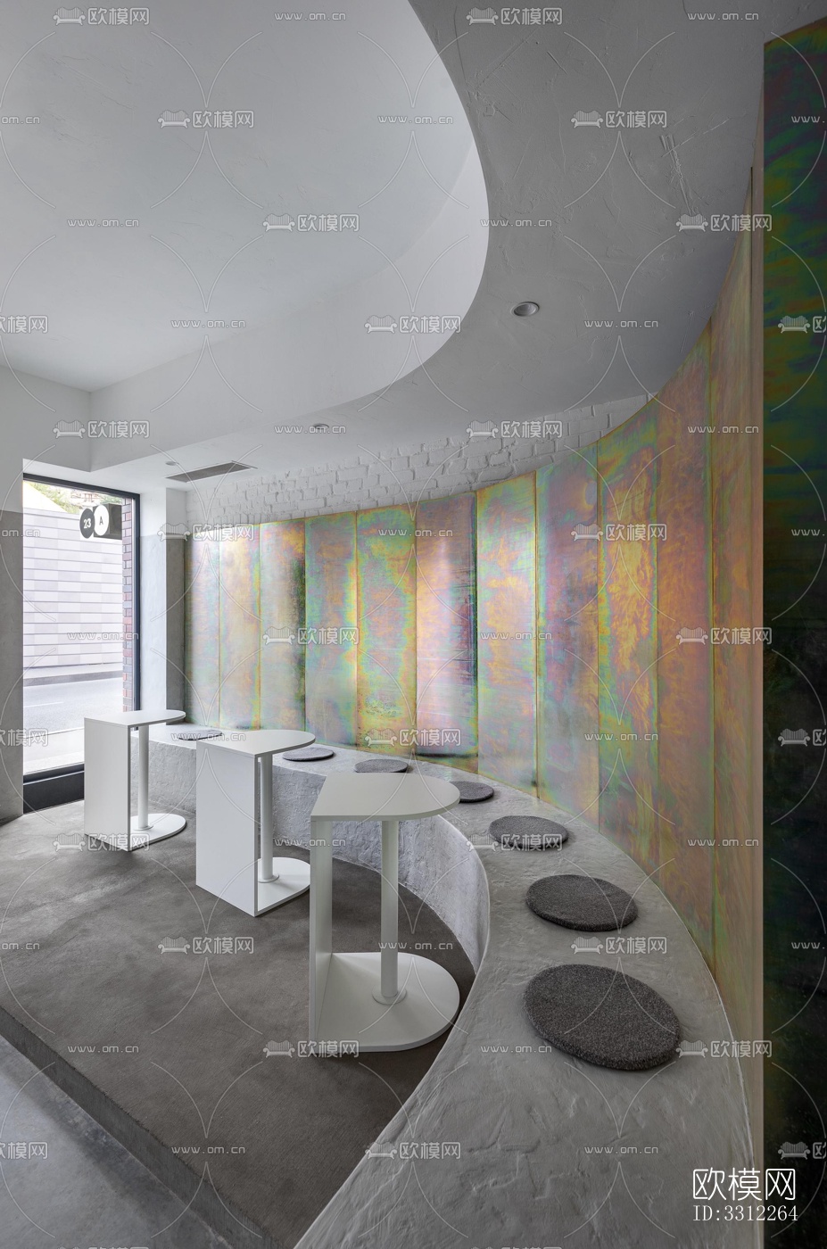 现代咖啡奶茶效果图下载（渲染图4）