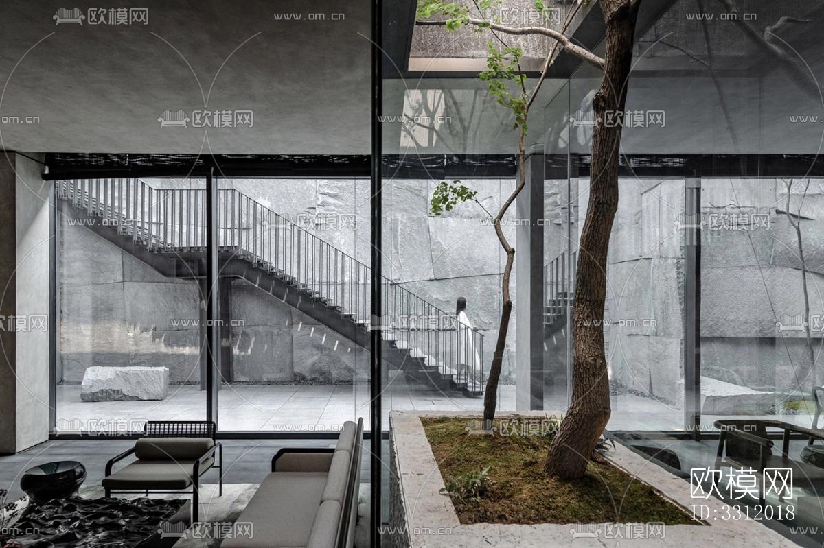 现代阳台花园效果图下载（渲染图8）