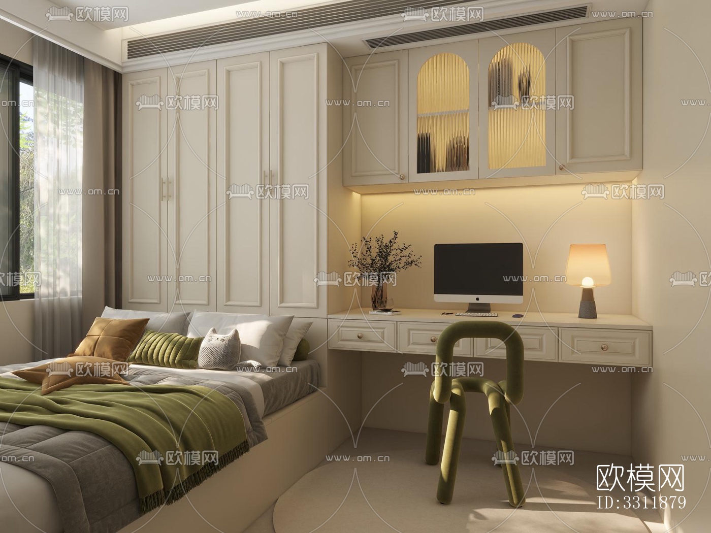 现代客餐厅效果图下载（渲染图4）