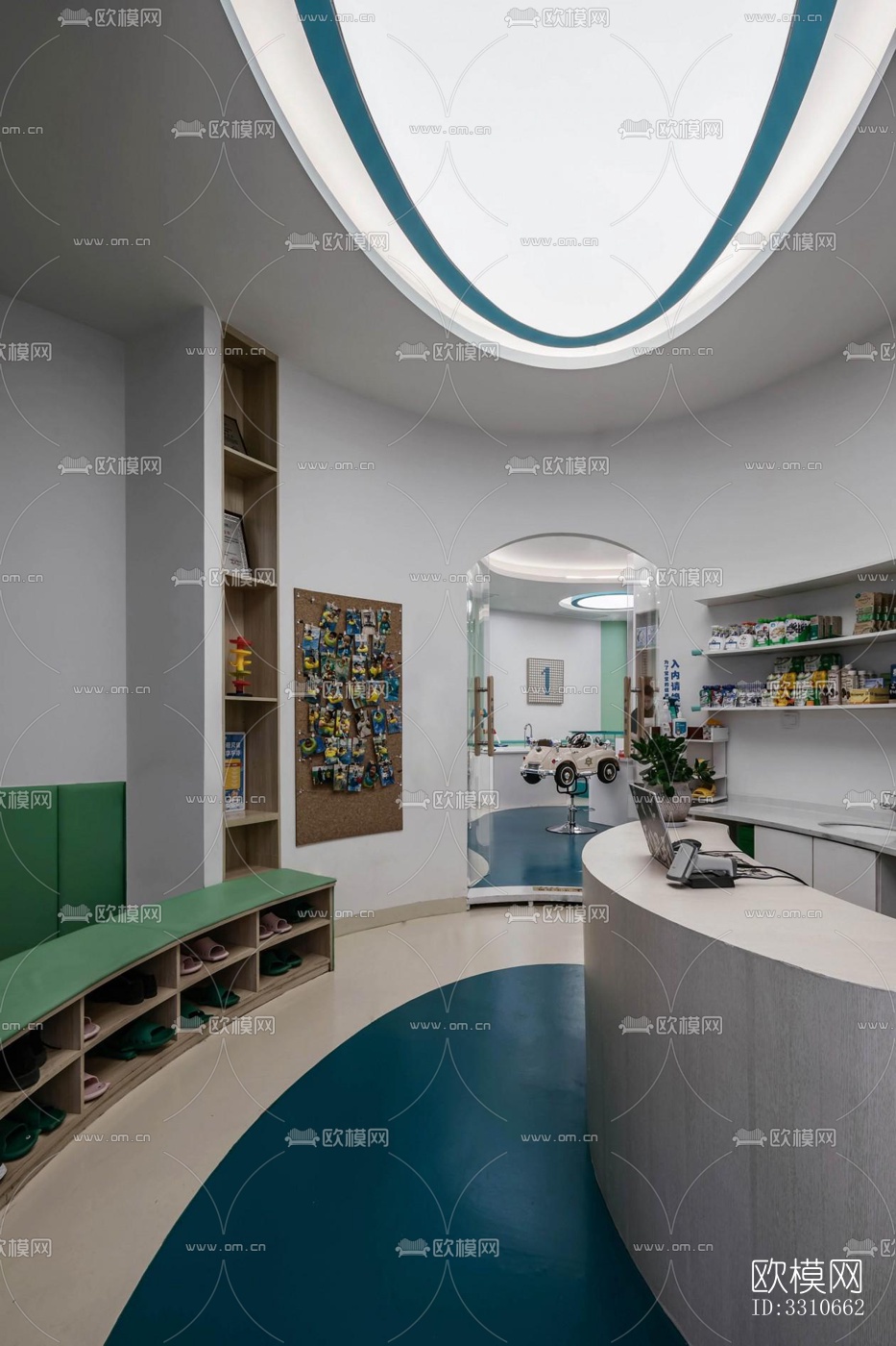 现代儿童游乐效果图下载（渲染图2）