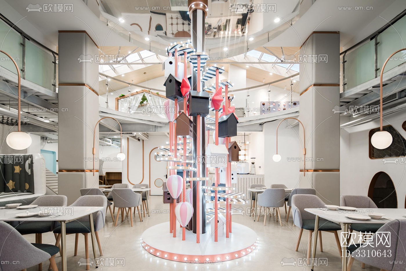 日式儿童游乐效果图下载（渲染图3）