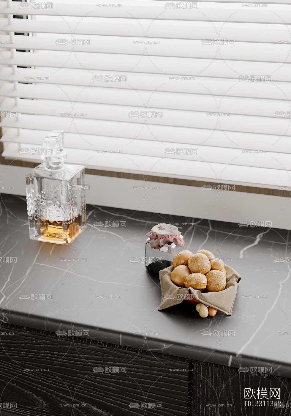 现代客餐厅效果图下载（渲染图1）