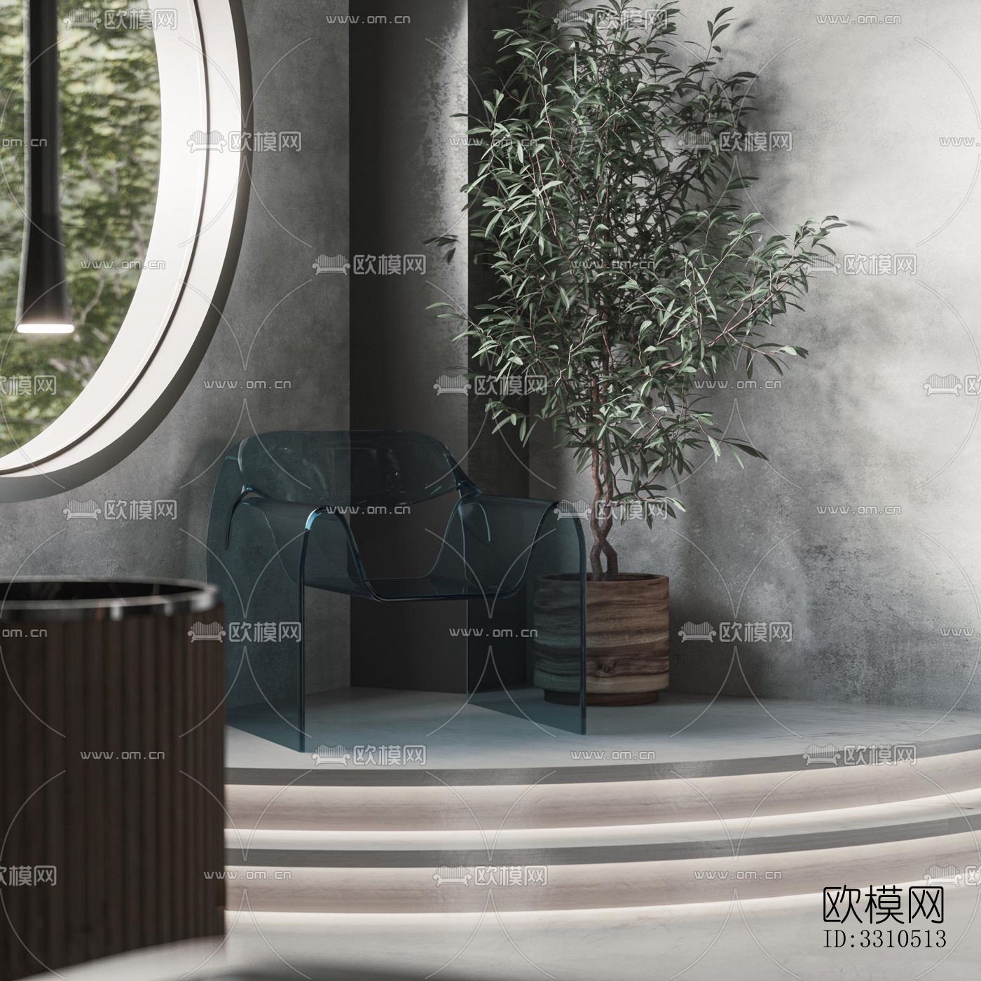 工业风零售店铺效果图下载（渲染图3）