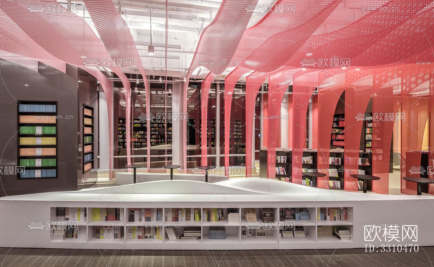 现代图书馆效果图下载（渲染图4）