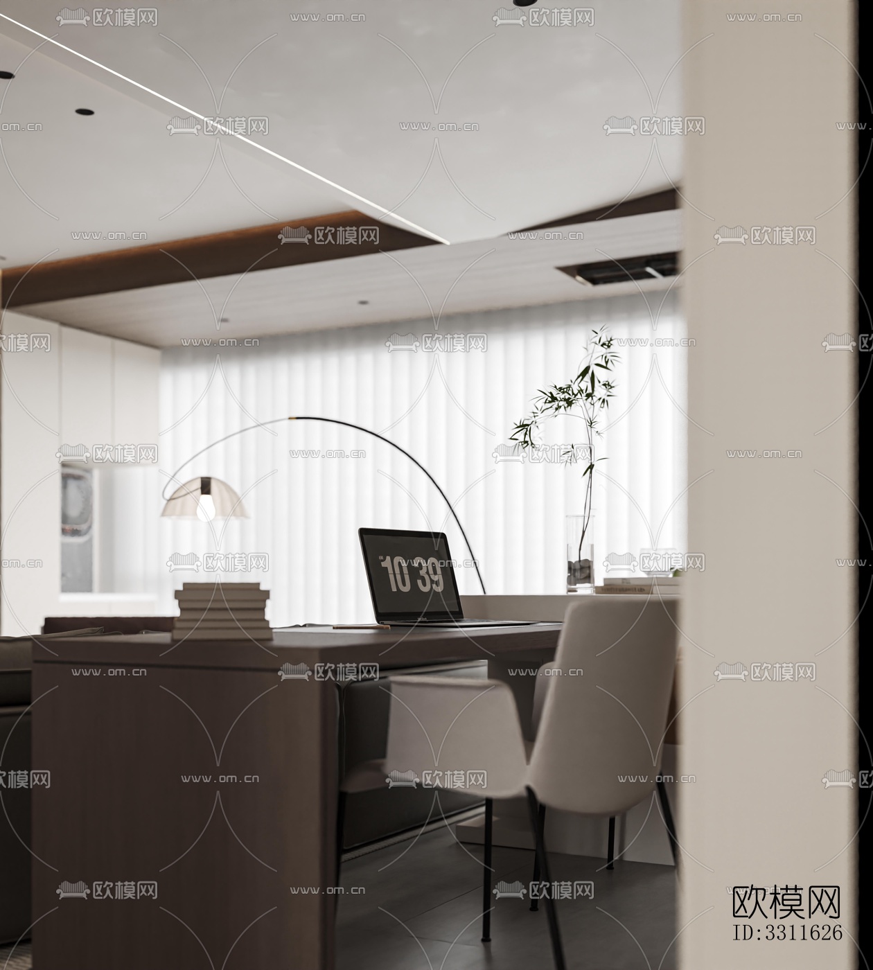 现代客餐厅效果图下载（渲染图2）