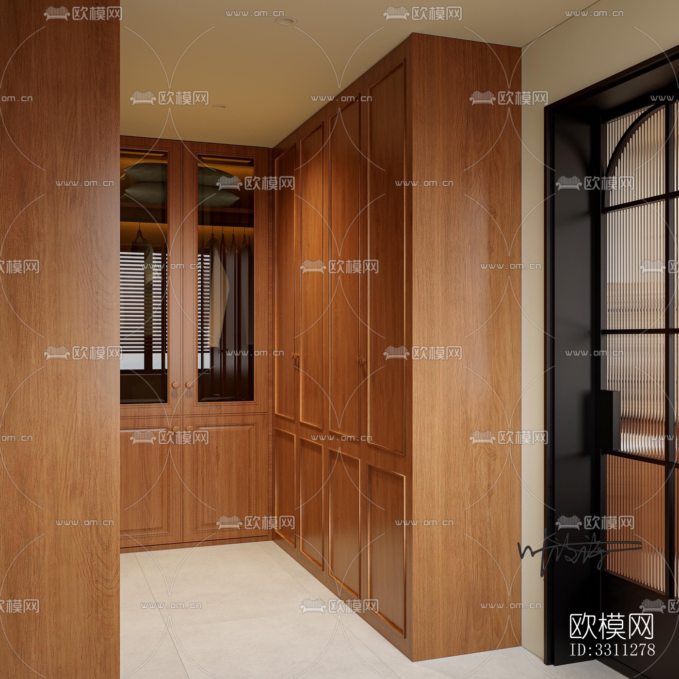 现代客餐厅效果图下载（渲染图7）