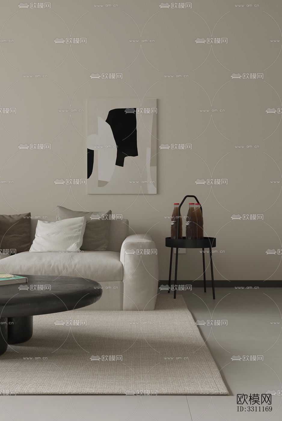 现代客餐厅效果图下载（渲染图11）