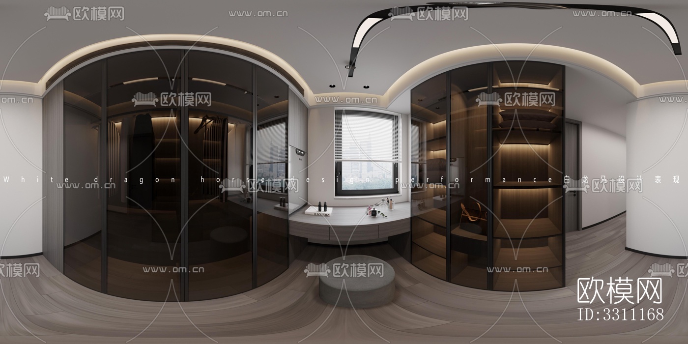 现代客餐厅效果图下载（渲染图5）