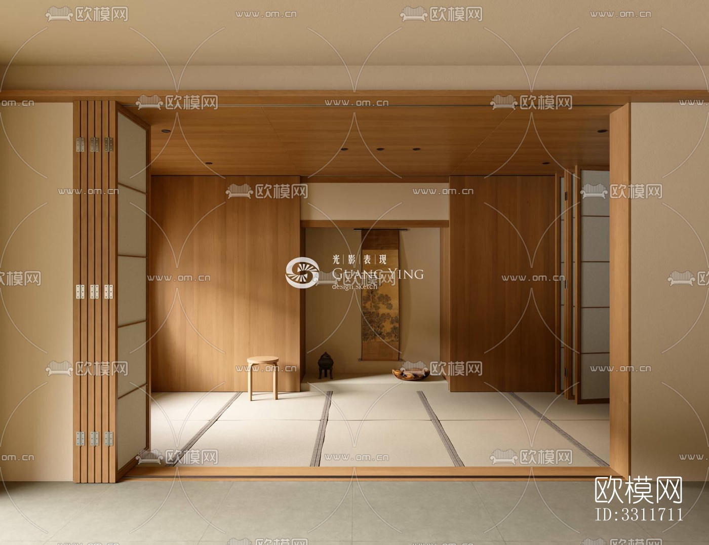 现代客餐厅效果图下载（渲染图6）