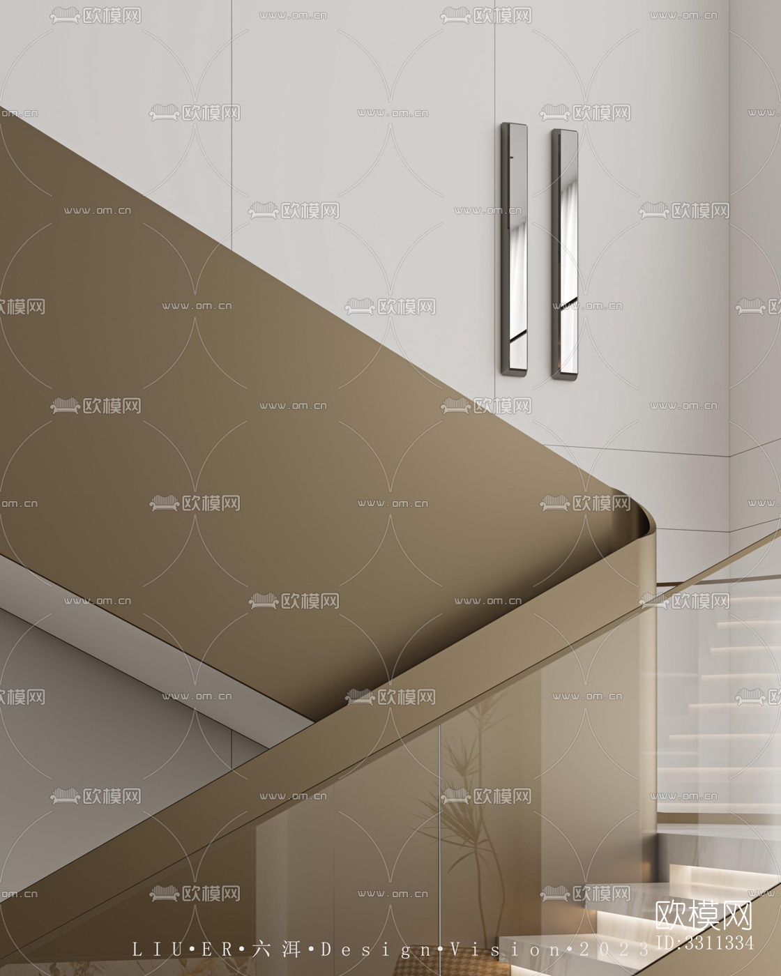 现代客餐厅效果图下载（渲染图12）