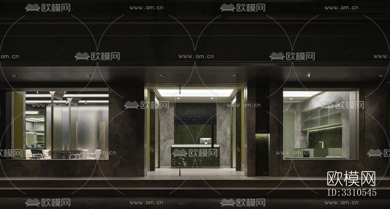 现代零售店铺效果图下载（渲染图1）