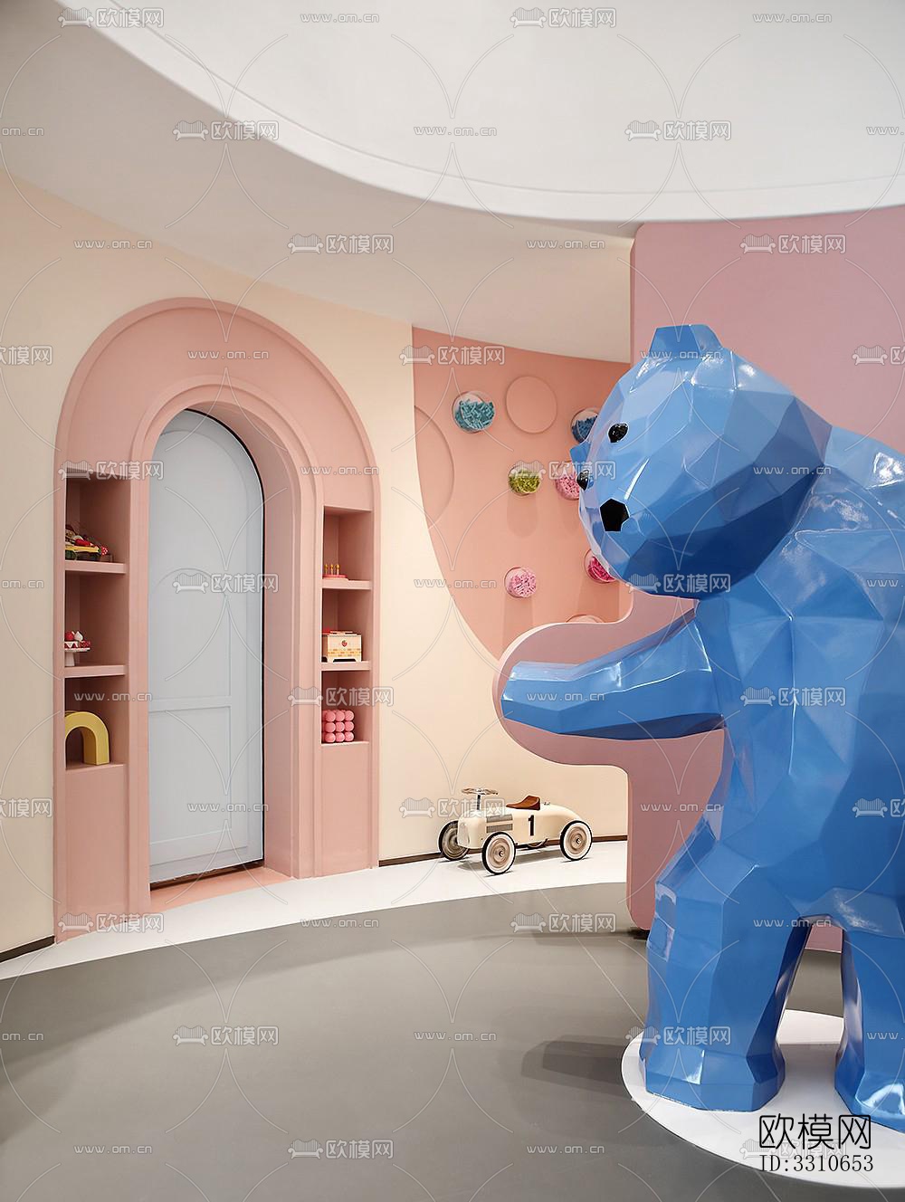 现代儿童游乐效果图下载（渲染图18）