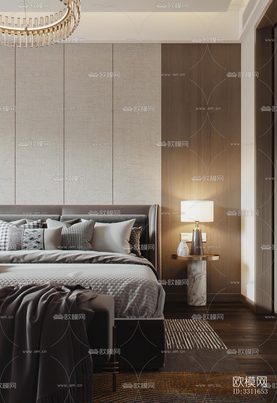 现代客餐厅效果图下载（渲染图7）