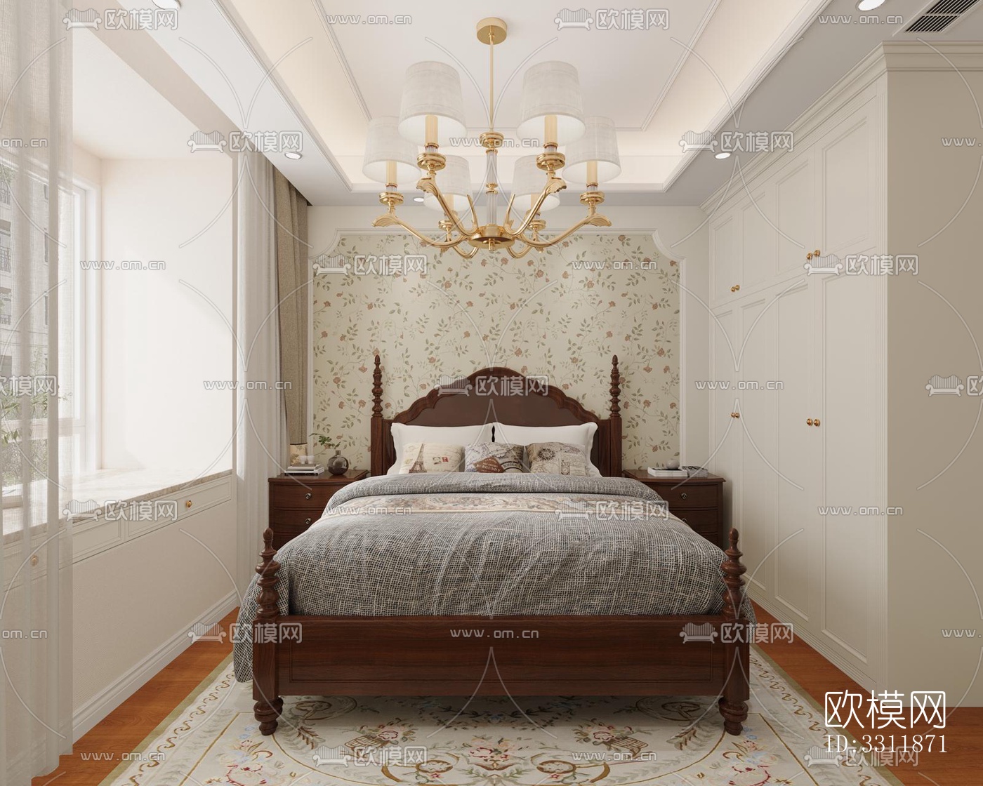 现代客餐厅效果图下载（渲染图3）