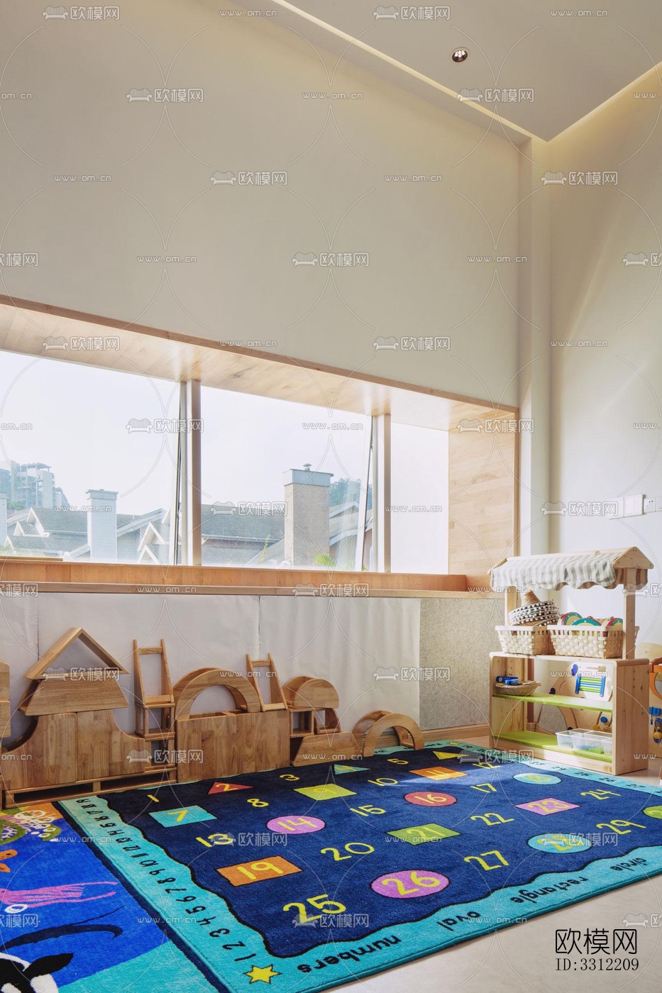现代幼儿园效果图下载（渲染图7）