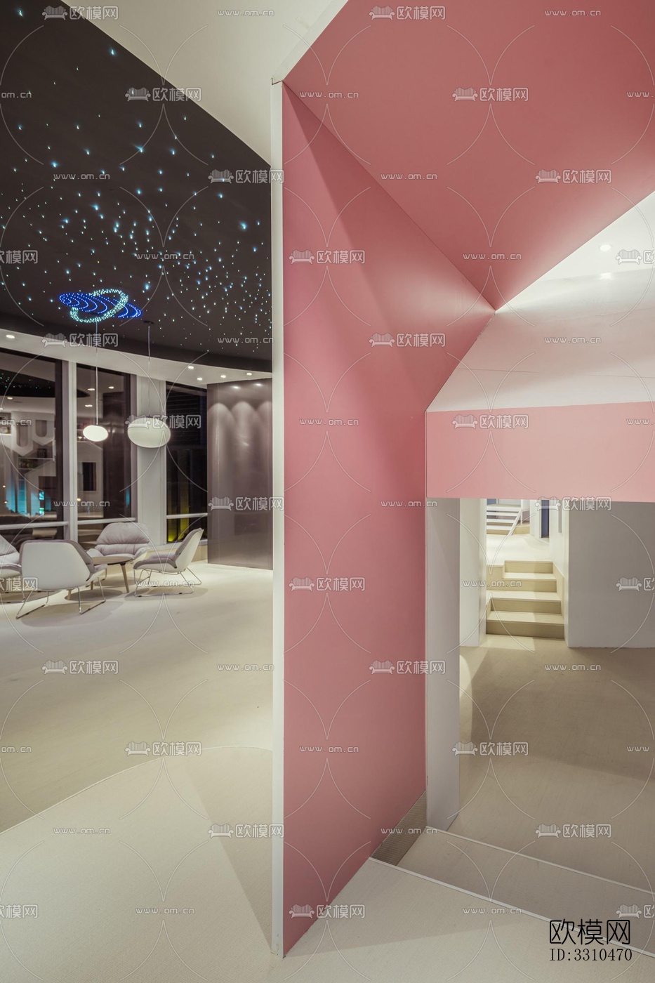 现代图书馆效果图下载（渲染图7）