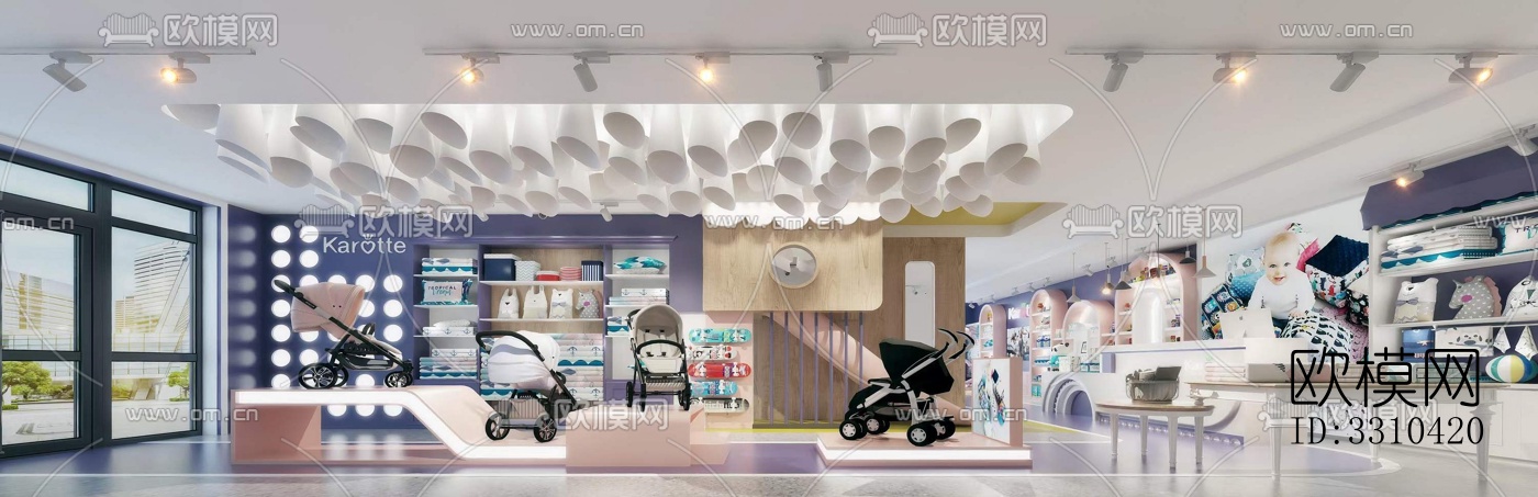 现代图书馆效果图下载（渲染图3）