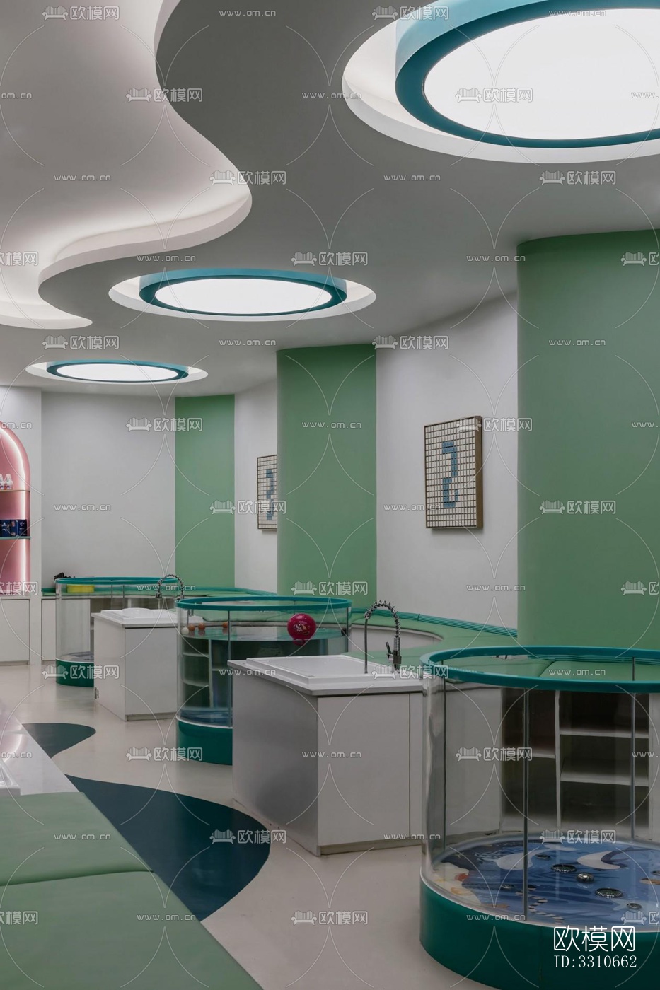 现代儿童游乐效果图下载（渲染图7）