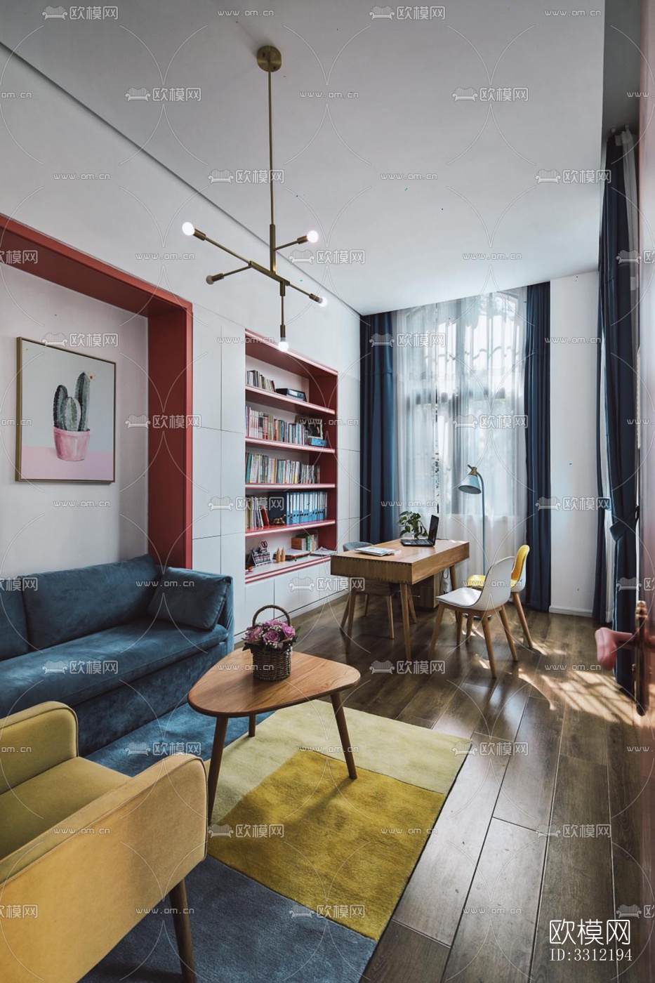 现代幼儿园效果图下载（渲染图3）