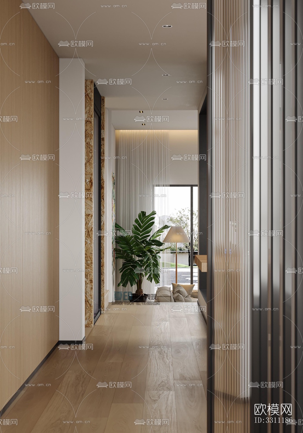 现代客餐厅效果图下载（渲染图7）