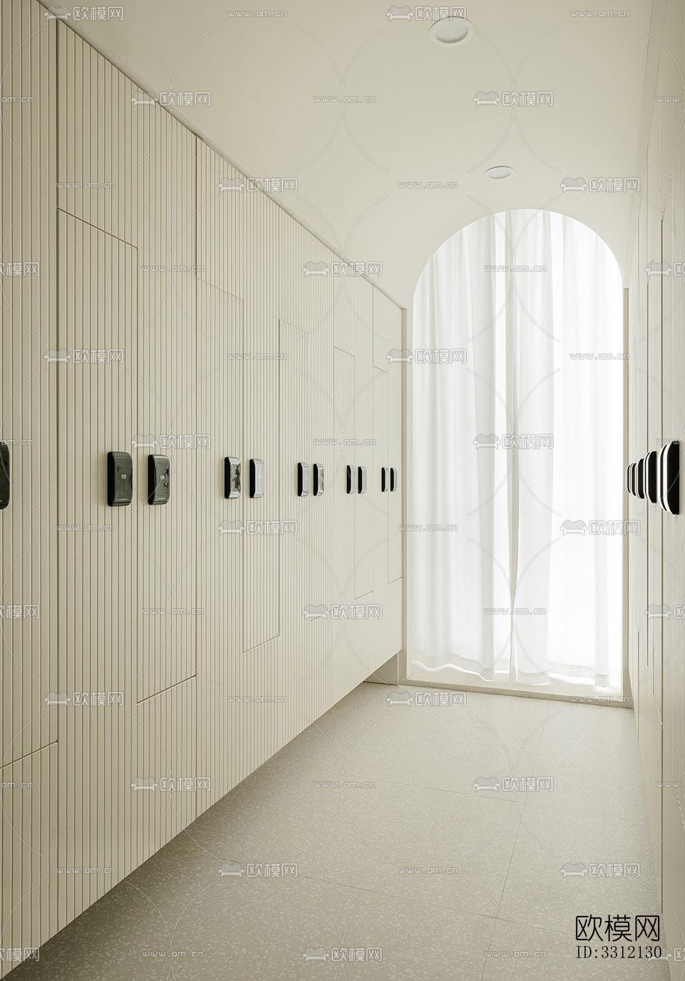 现代健身房效果图下载（渲染图6）