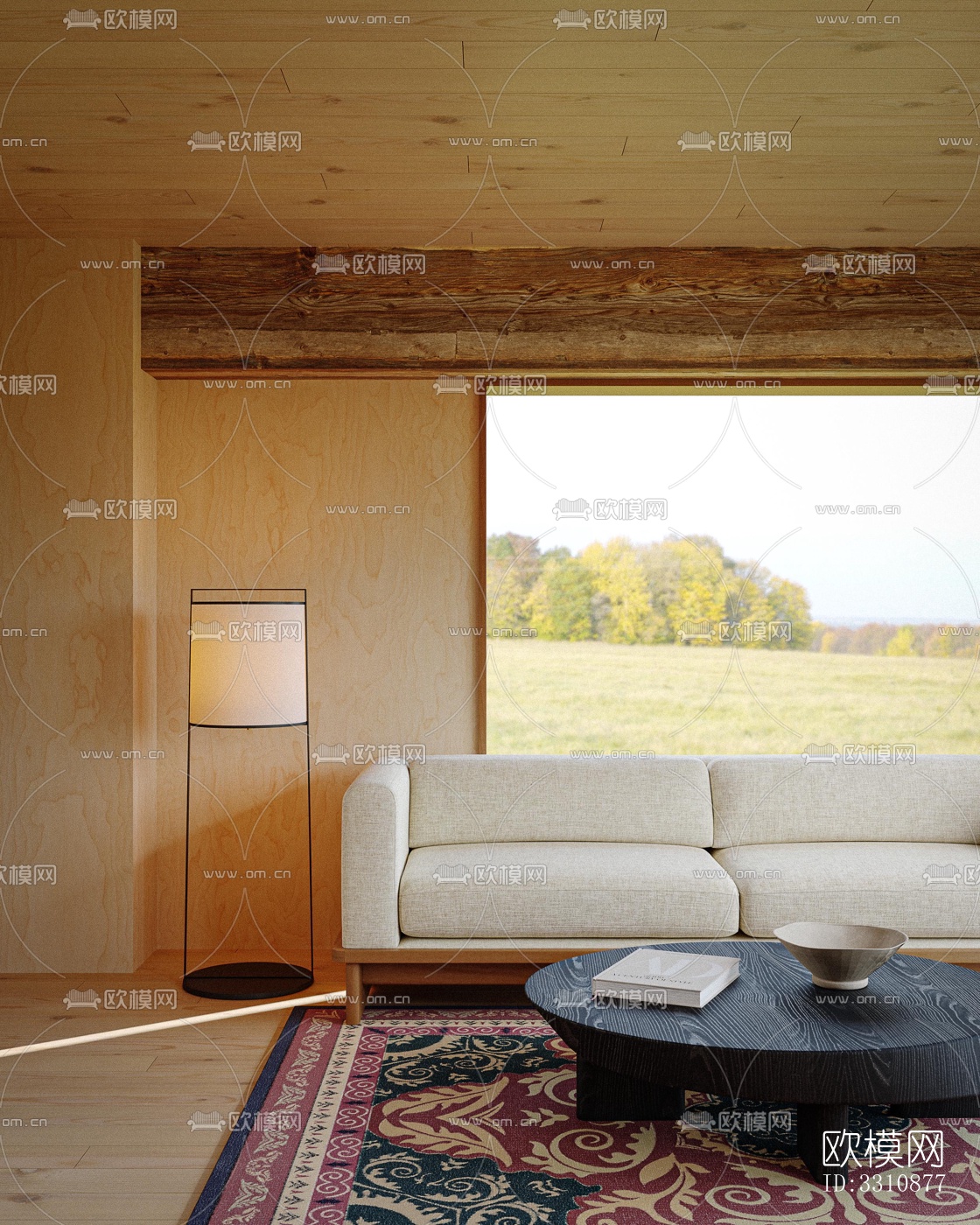 现代客餐厅效果图下载（渲染图10）