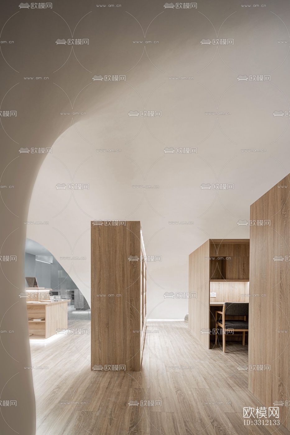 现代学校效果图下载（渲染图2）