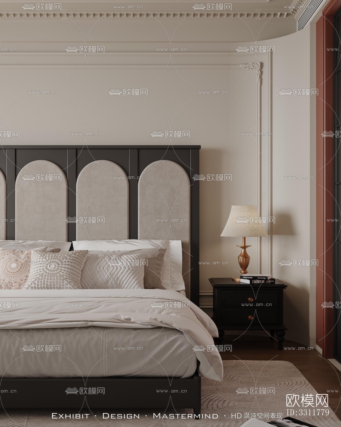 现代客餐厅效果图下载（渲染图1）