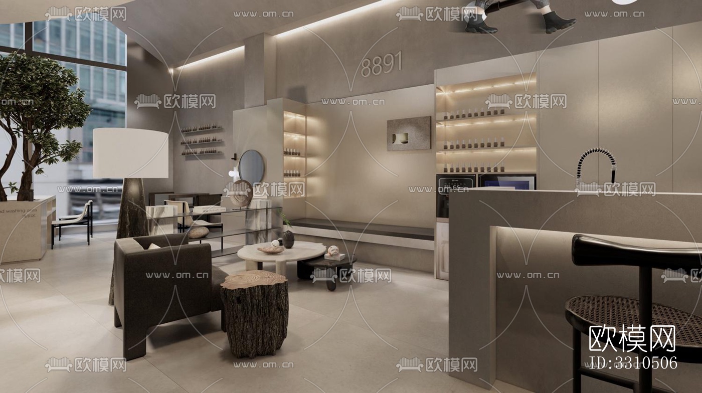 侘寂零售店铺效果图下载（渲染图3）