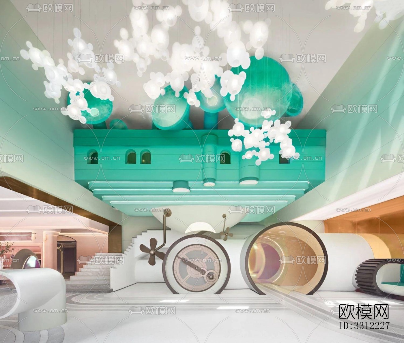 现代幼儿园效果图下载（渲染图16）