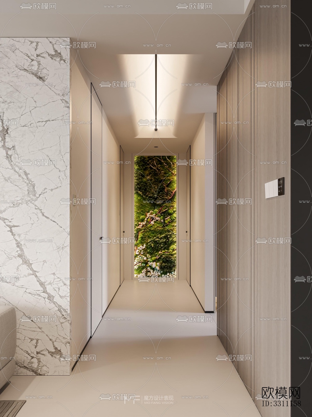 现代客餐厅效果图下载（渲染图9）