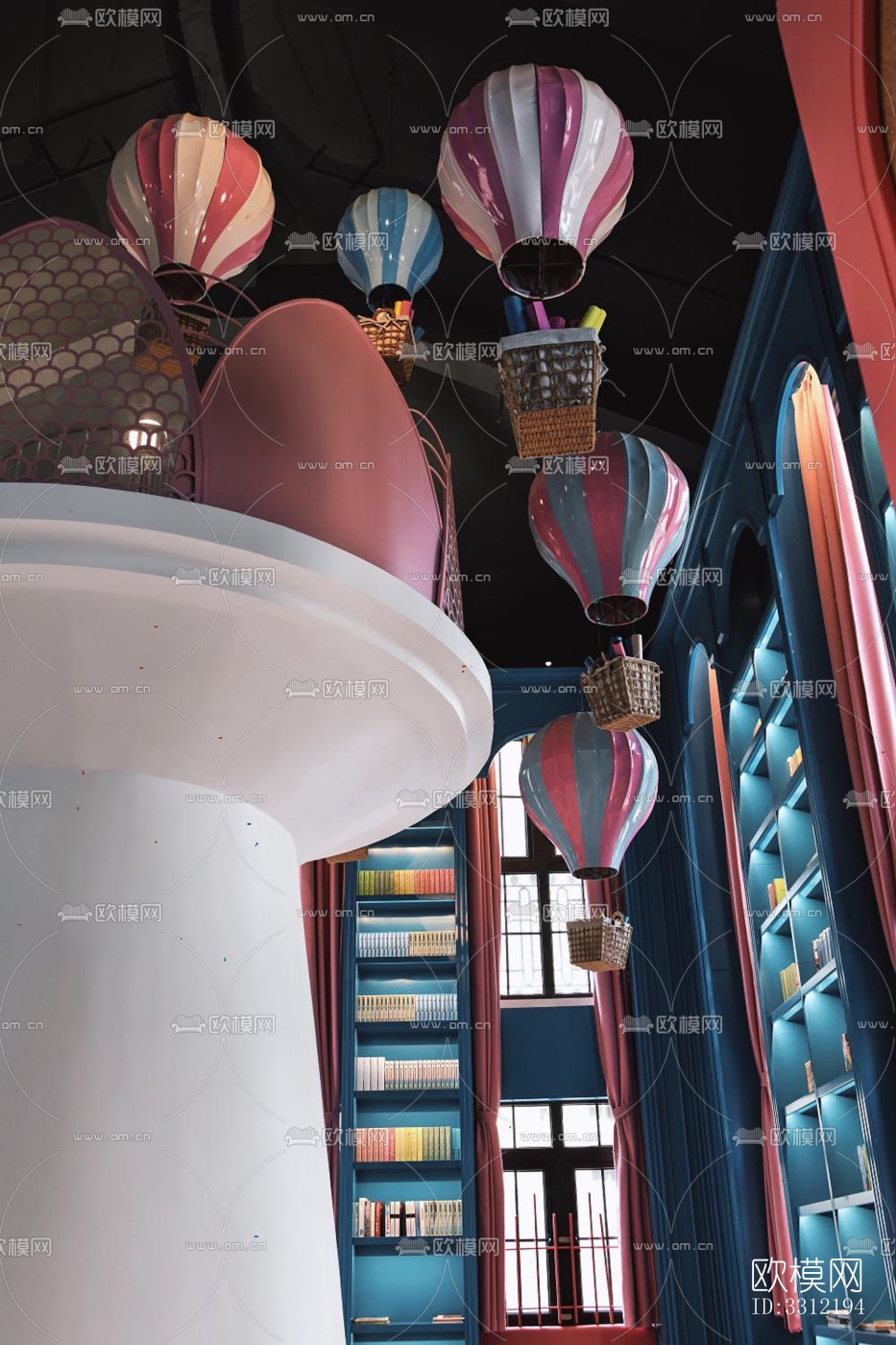 现代幼儿园效果图下载（渲染图9）