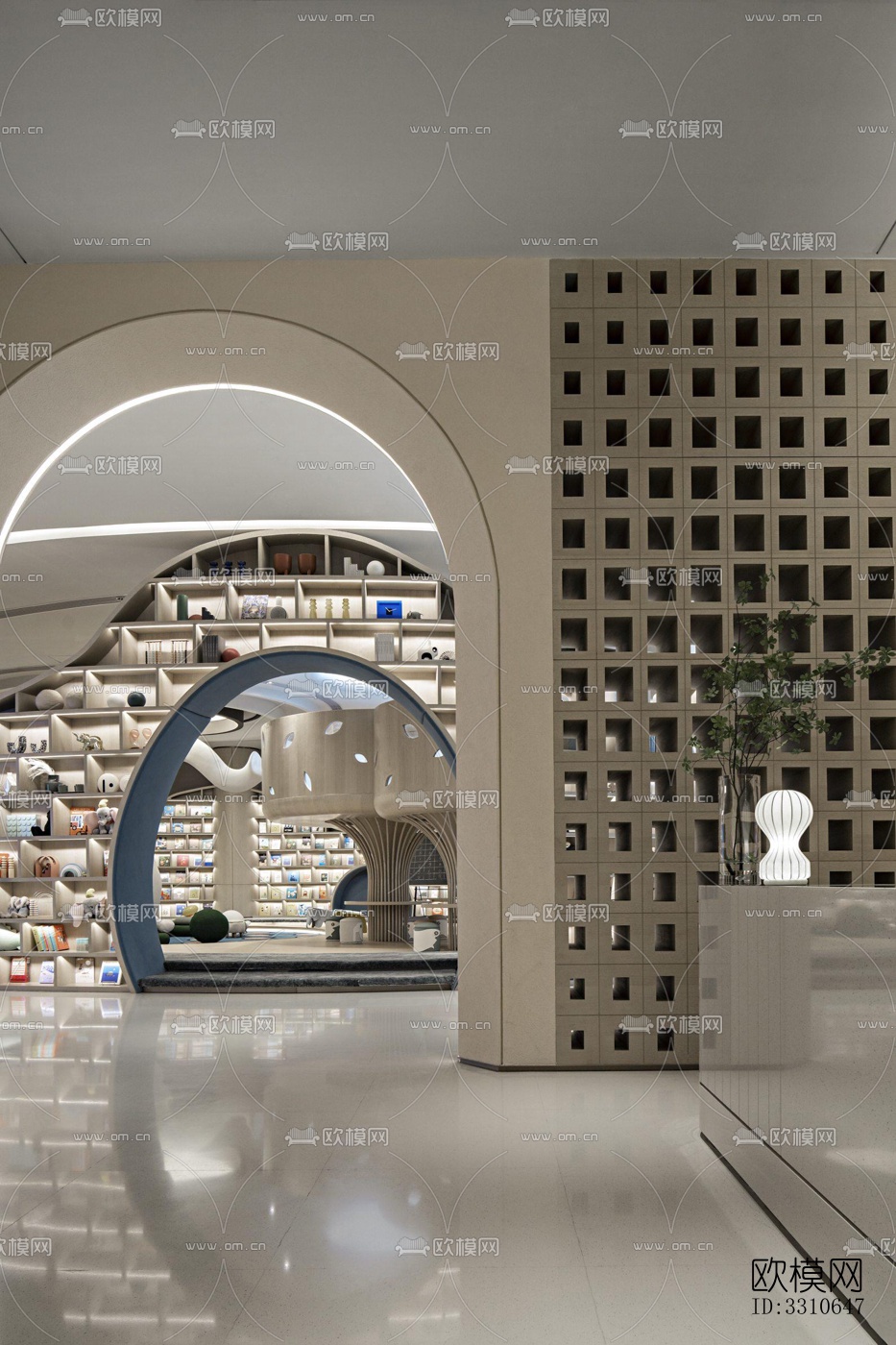 现代儿童游乐效果图下载（渲染图9）