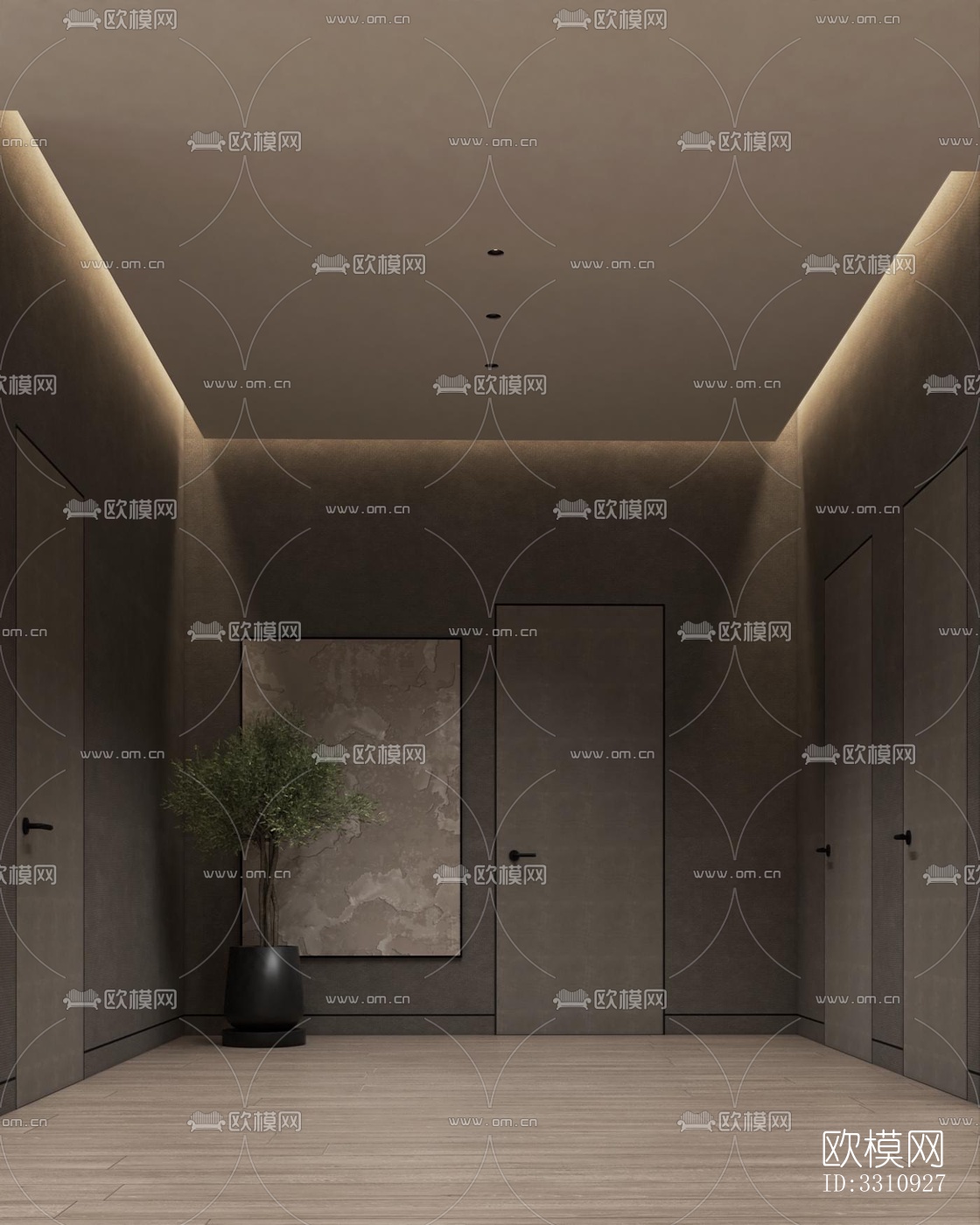 现代客餐厅效果图下载（渲染图7）