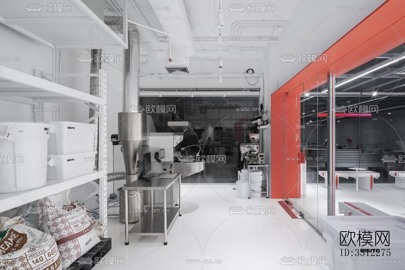 现代咖啡奶茶效果图下载（渲染图9）