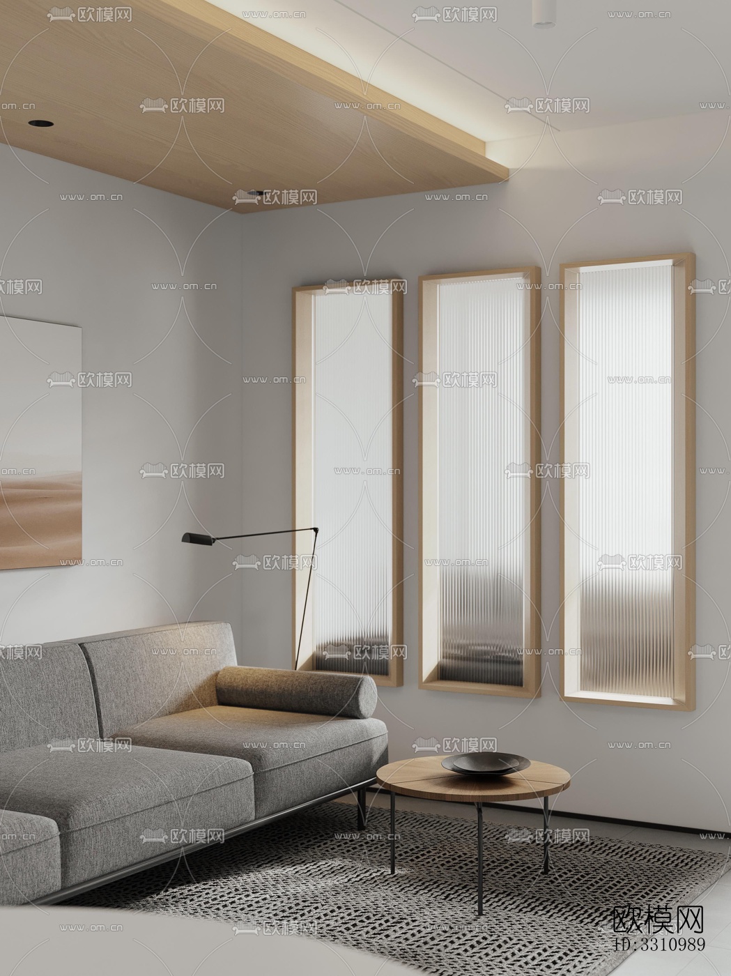 现代客餐厅效果图下载（渲染图7）