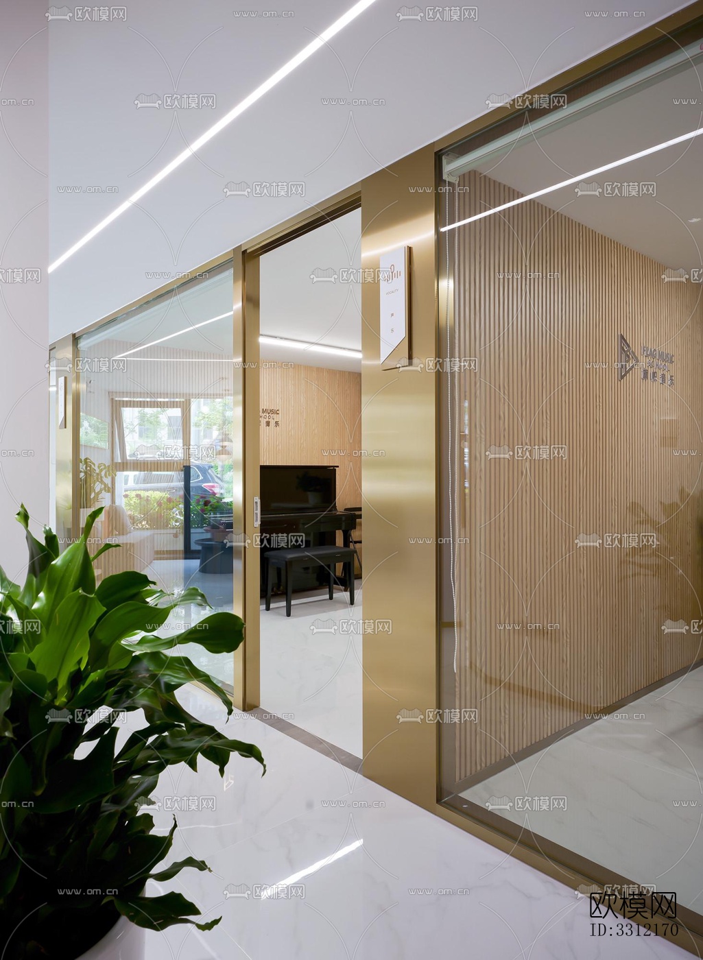 现代学校效果图下载（渲染图3）