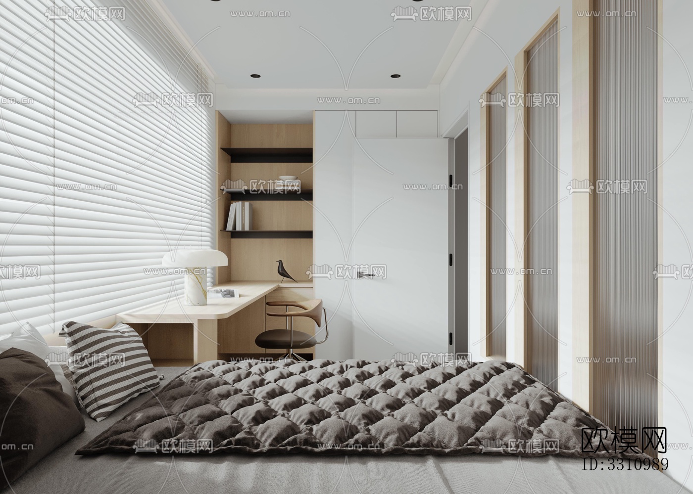 现代客餐厅效果图下载（渲染图2）