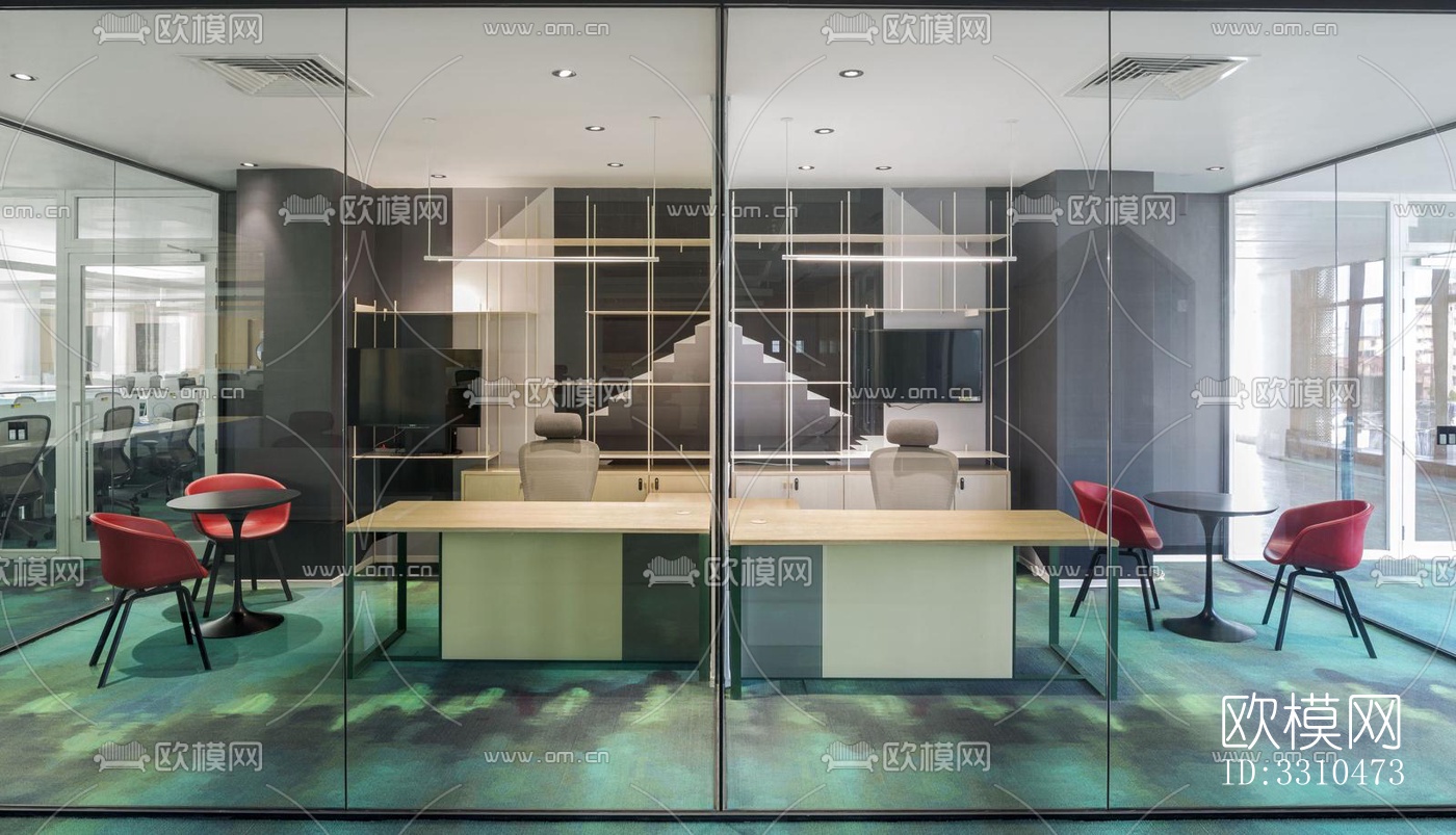 现代图书馆效果图下载（渲染图14）