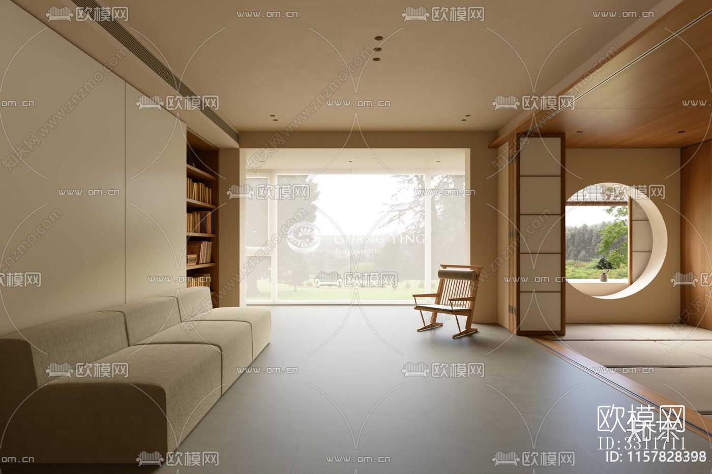 现代客餐厅效果图下载（渲染图13）