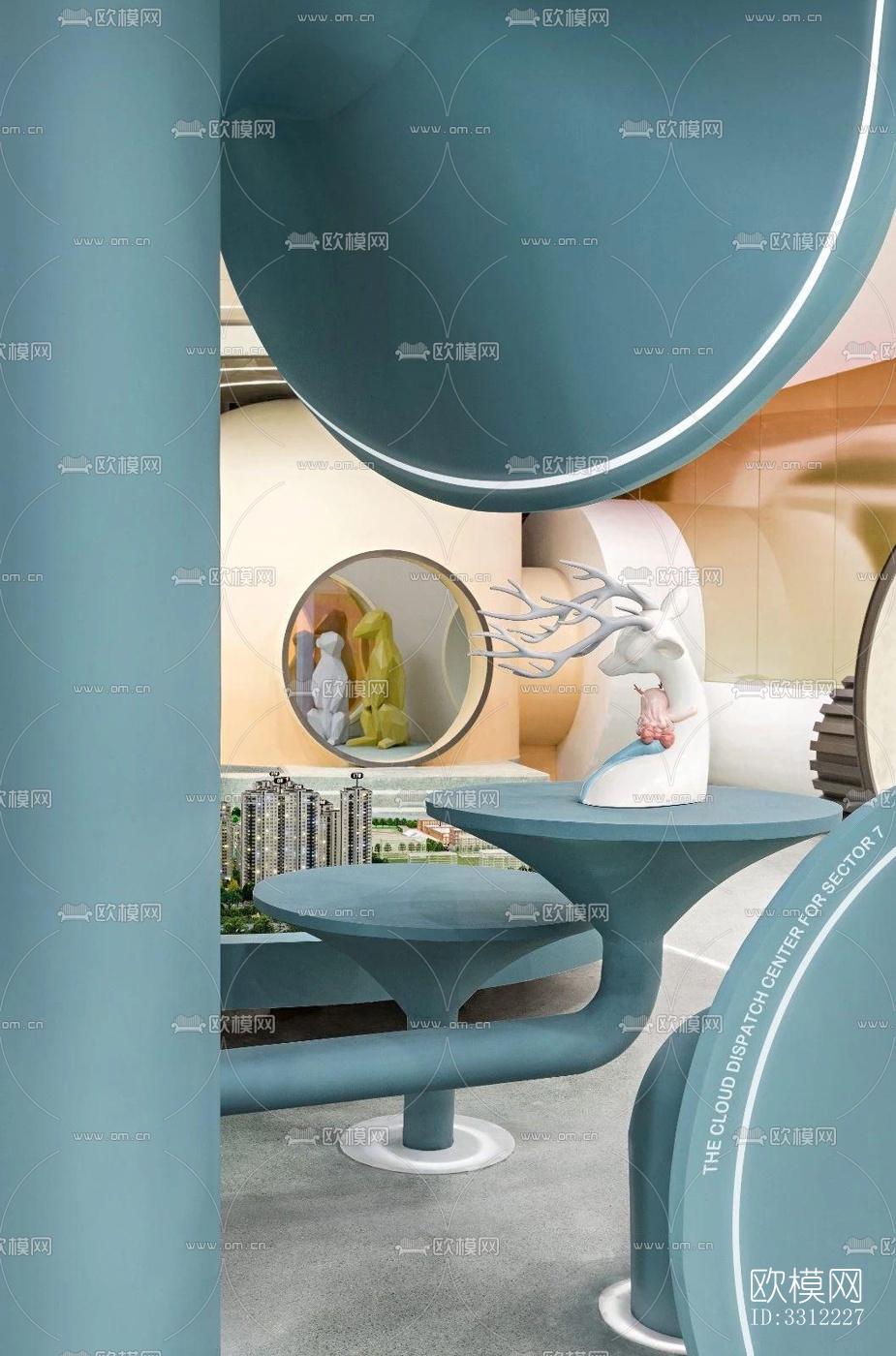 现代幼儿园效果图下载（渲染图13）