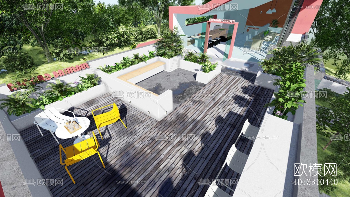 现代图书馆效果图下载（渲染图6）