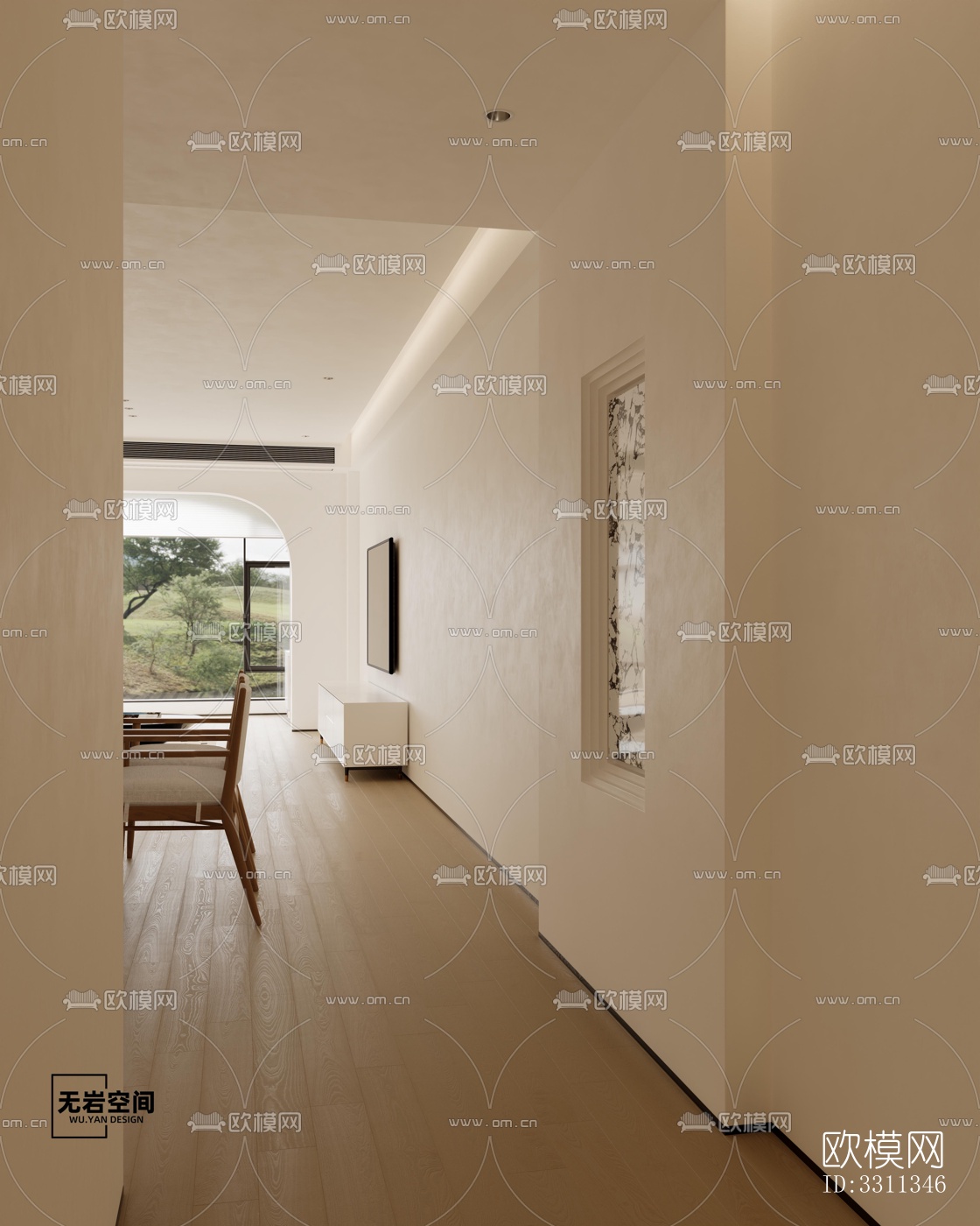 现代客餐厅效果图下载（渲染图5）