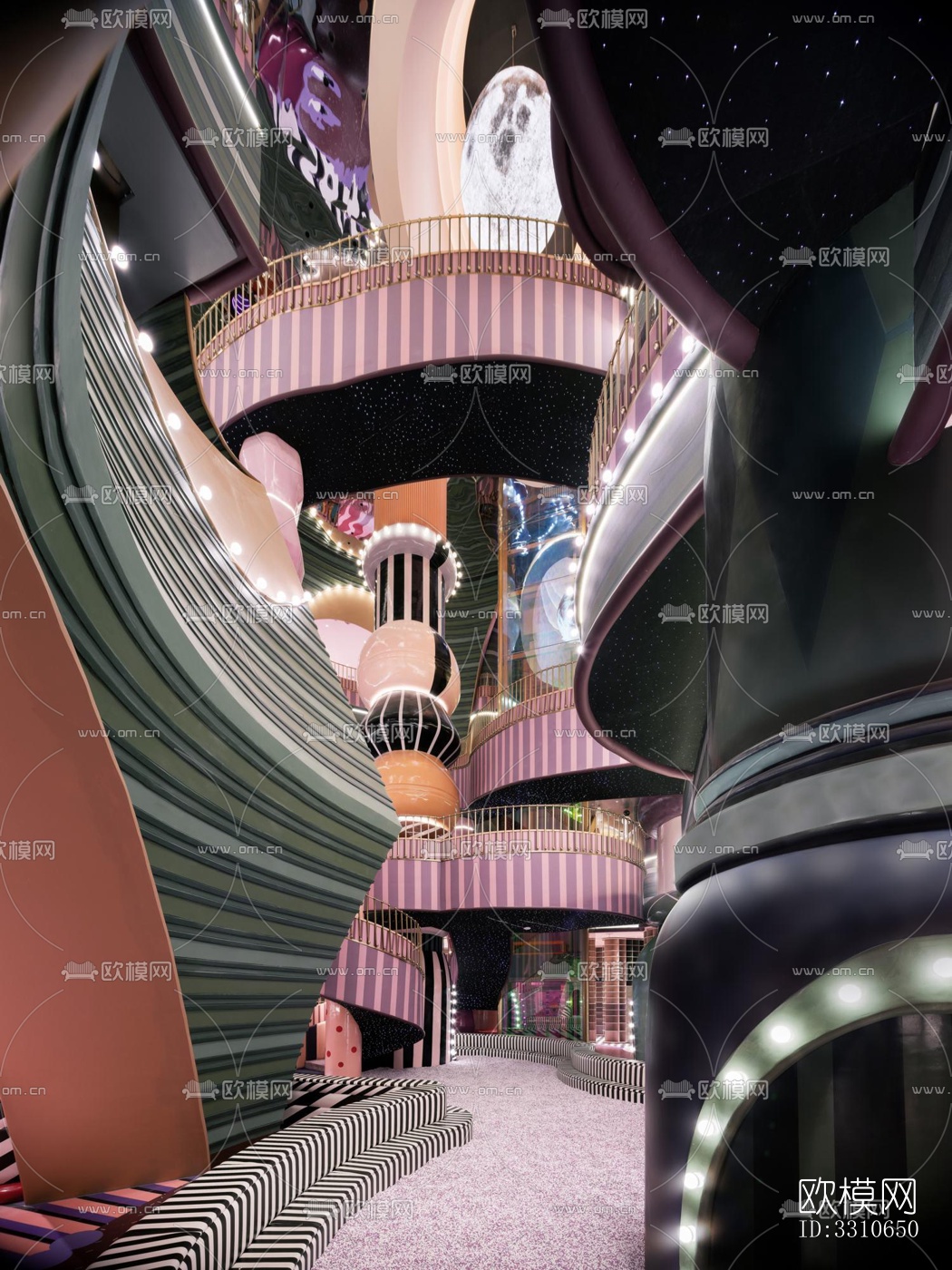 现代儿童游乐效果图下载（渲染图18）