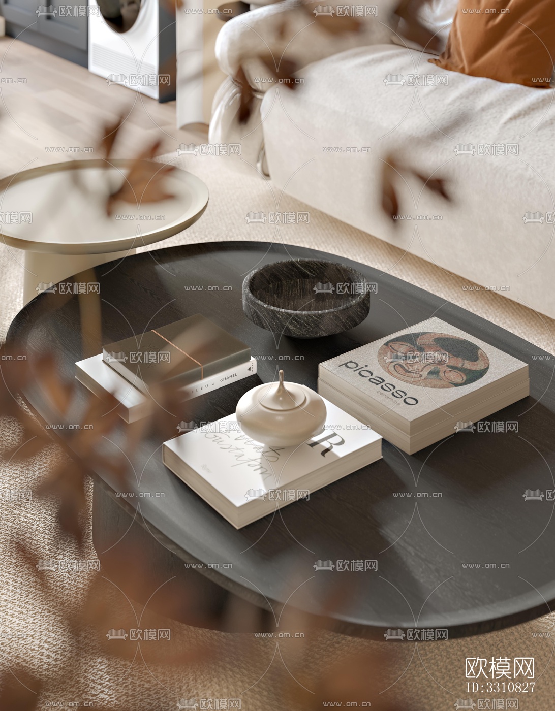 现代客餐厅效果图下载（渲染图9）