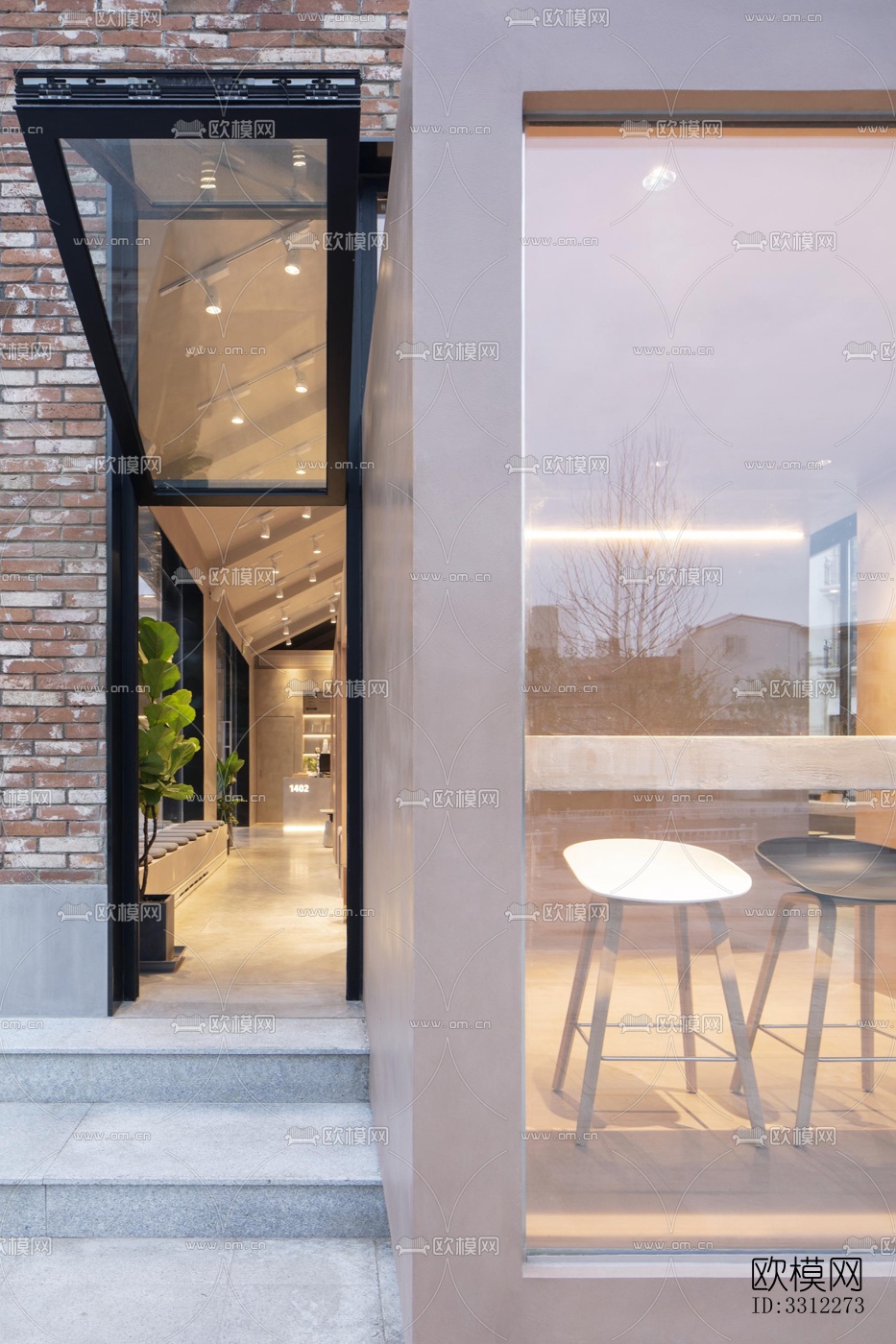 现代咖啡奶茶效果图下载（渲染图2）